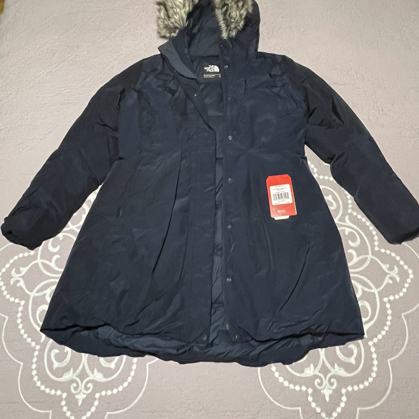 North Face Parka Jacket Woman Large Color Urban Navy