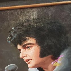 Nice Big Picture Of Elvis Presley We'll Need To Be Touched Up