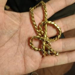 Cuben Gold Chain 