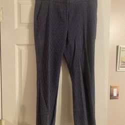 Nordstrom Collection Women’s Navy Polka Dot Work Pants Size 8