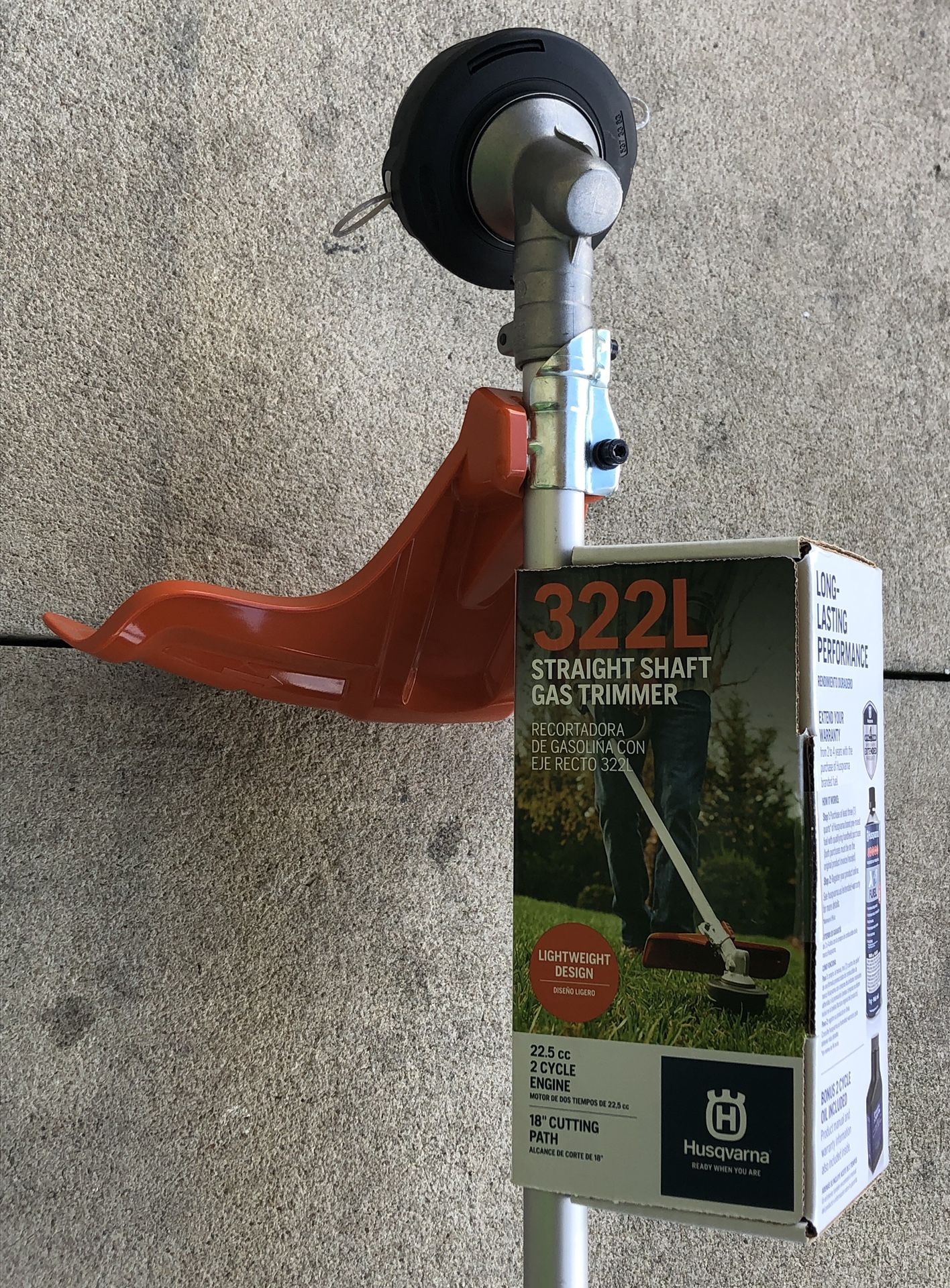 Husqvarna 18 In Straight Shaft Gas String Trimmer Weed Eater 322L