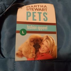New Martha Stewart Puffer Coat Size L 17" Length
