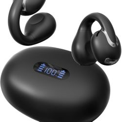 IAMJOY AI Language Translation Earbuds Real Time, Language Translator Earbuds Open Ear Clip-On Design, 163 Language & Accents Two-Way Translator Devic