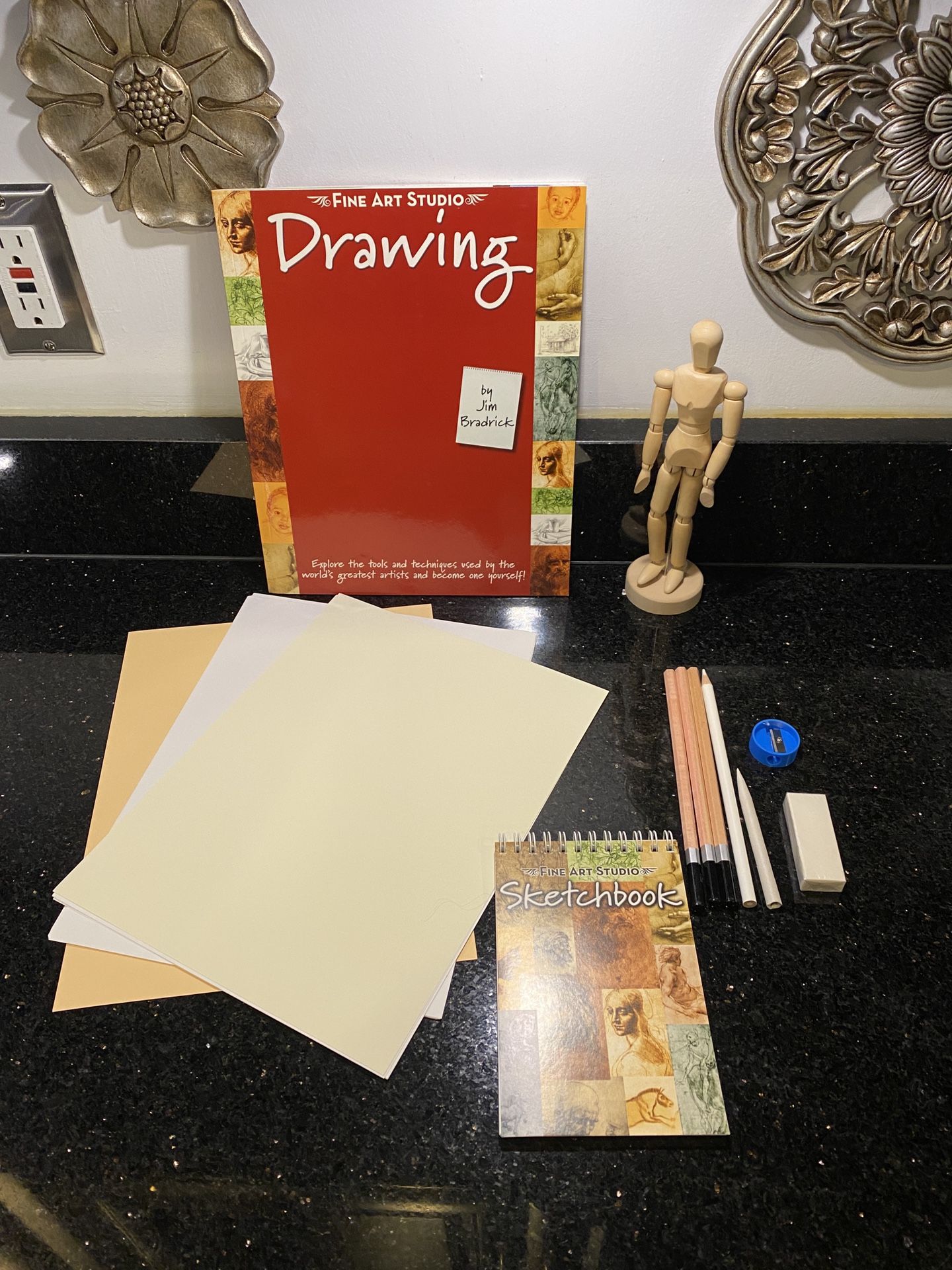 Fine Art Studio Drawing Kit for Beginners & Experienced Artists by Jim Bradrick