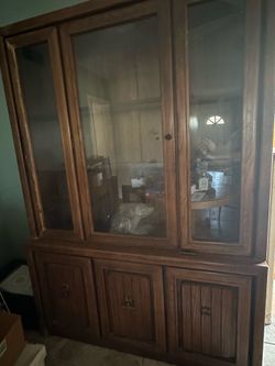 Antique wooden shelf
