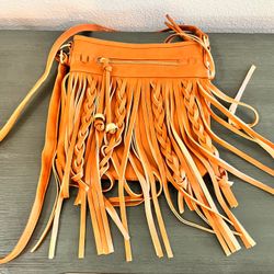 Fringe Leather Purse