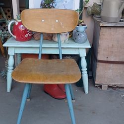 #Vintage Child's School Chair 