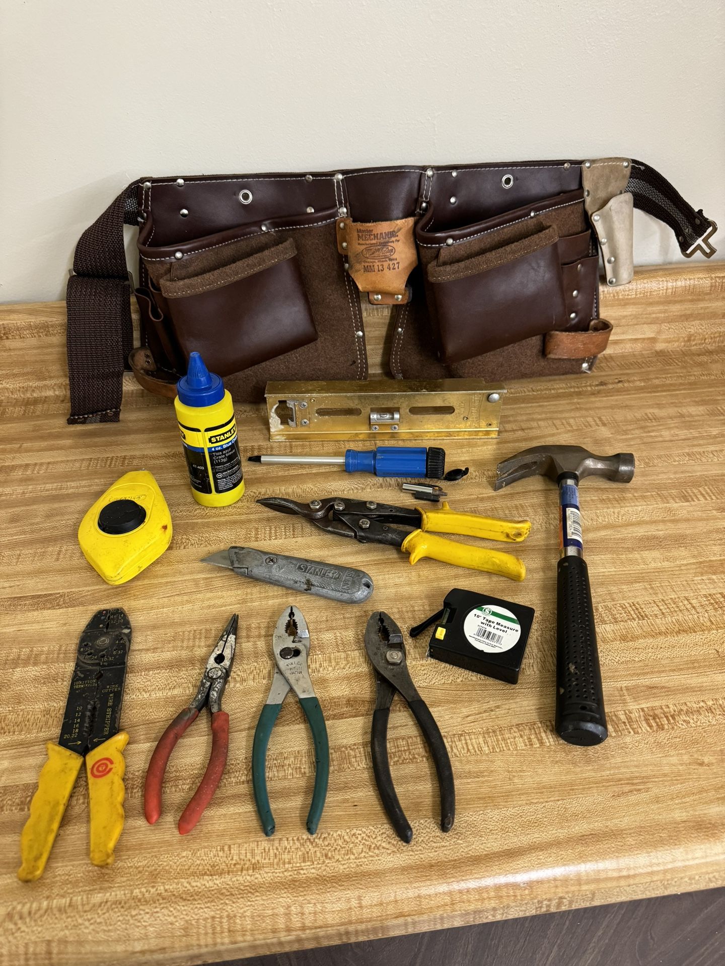 Master Mechanic Tool Belt/Pouches + Tools
