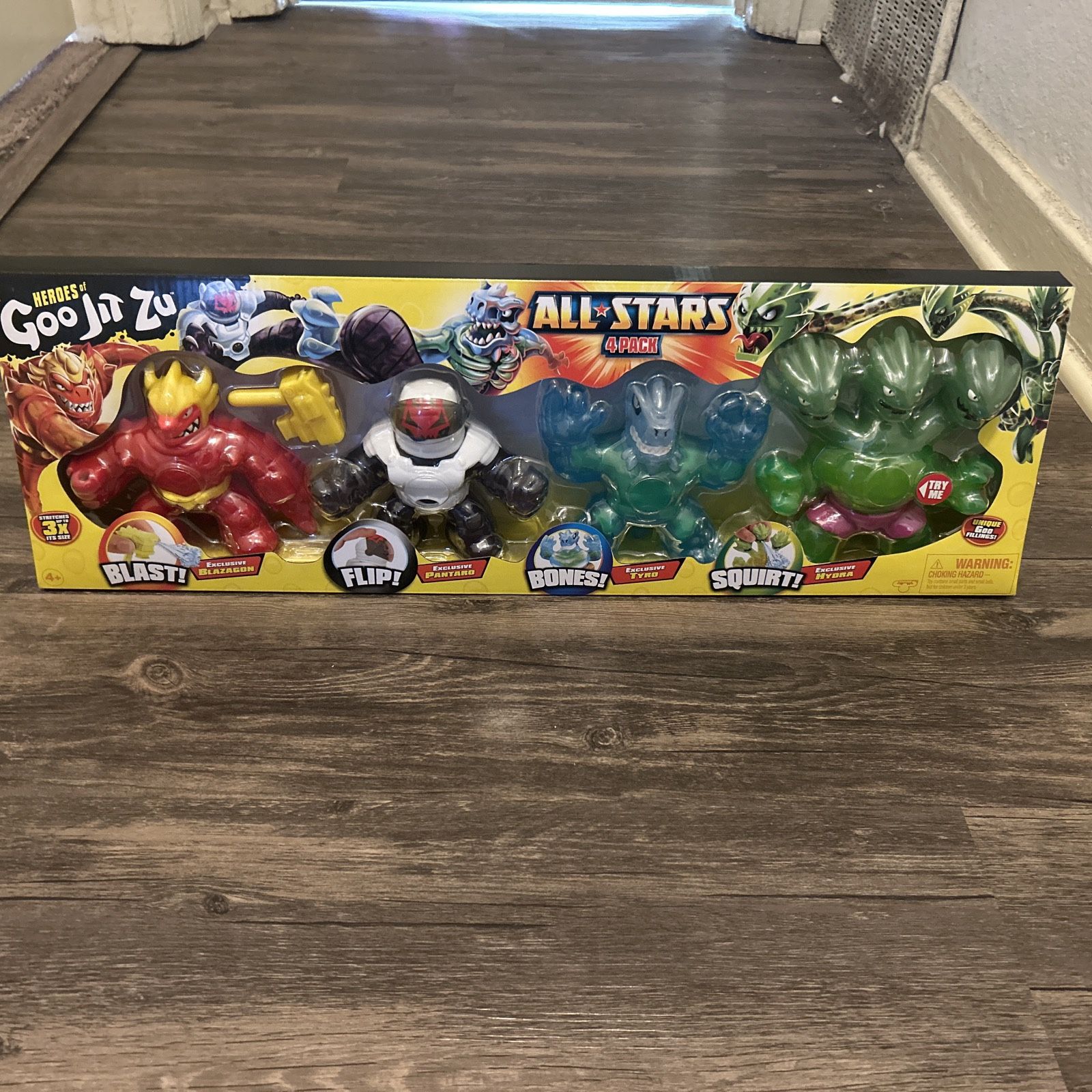 Goo Jit Zu All-Stars 4 Pack With Ultra Rare Hydra