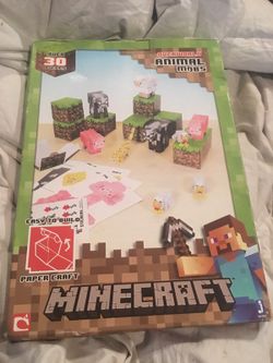 Mine craft paper blocks