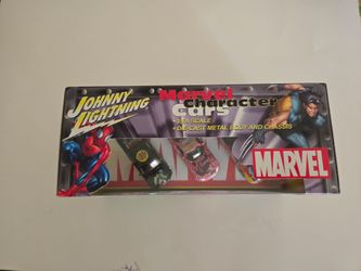Case Fresh 2002 Johnny Lightning Marvel Character Cars 3-Pack Box Set NIB W/ Mailer