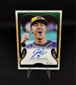 Topps Tier One 2026 Jacob Misiorowski Brewers Tier One Shots Auto T1S-JM /15