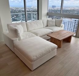 Soft White Cloud Couch
