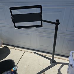 Table holder for bed _height adjustable Table/iPad stand ideal for movies teaching