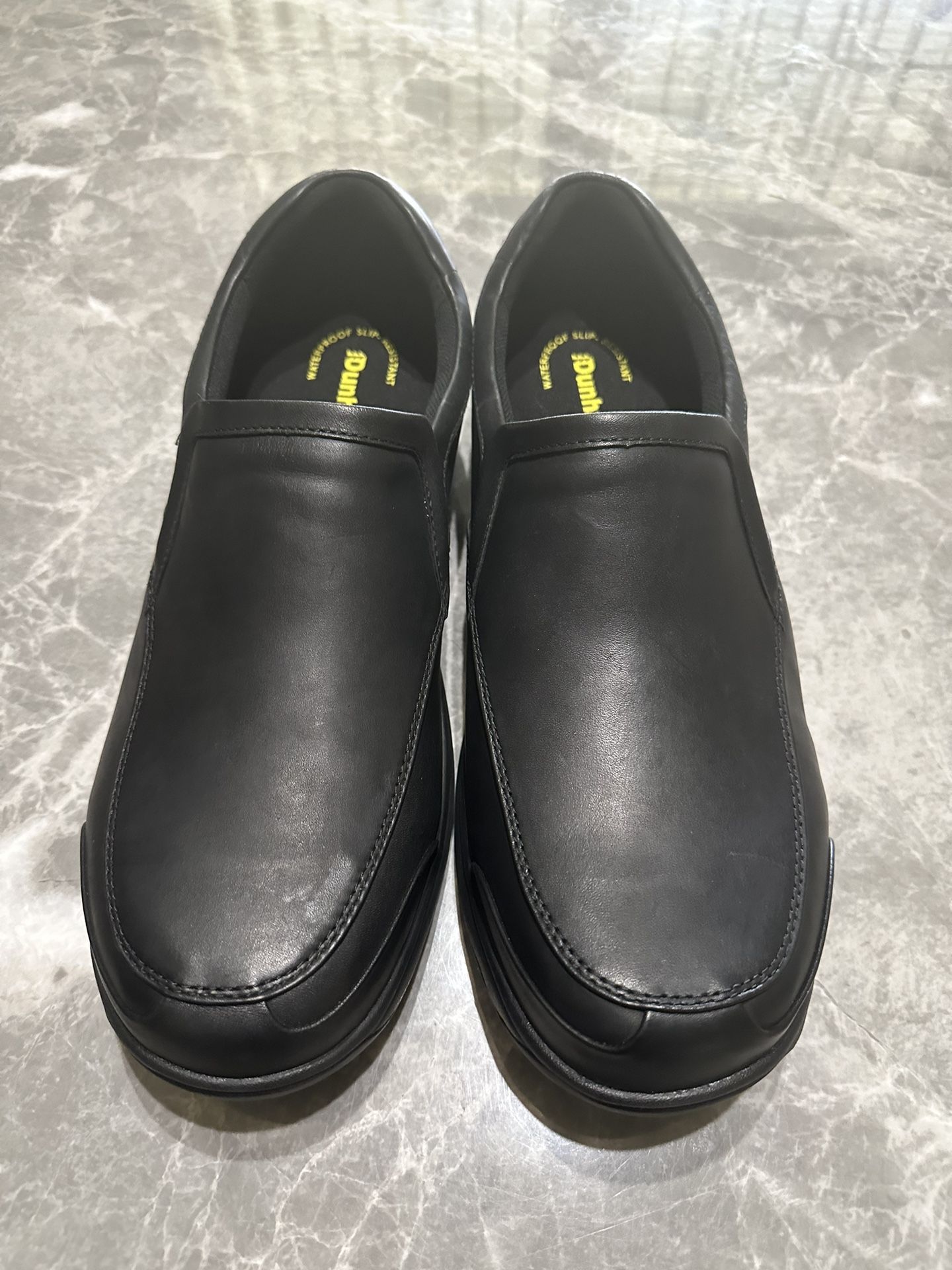Dunham Men’s Size 15 Black Waterproof Slip Resistant Easy On Comfy Career Shoes