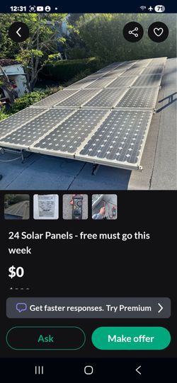 Scam Contact this legal office for 24 Solar Panels Door Frame free must go this week