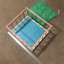 Vtg Doll Play Pen/Crib Late 50s Early 60s   17x19x11 Hi