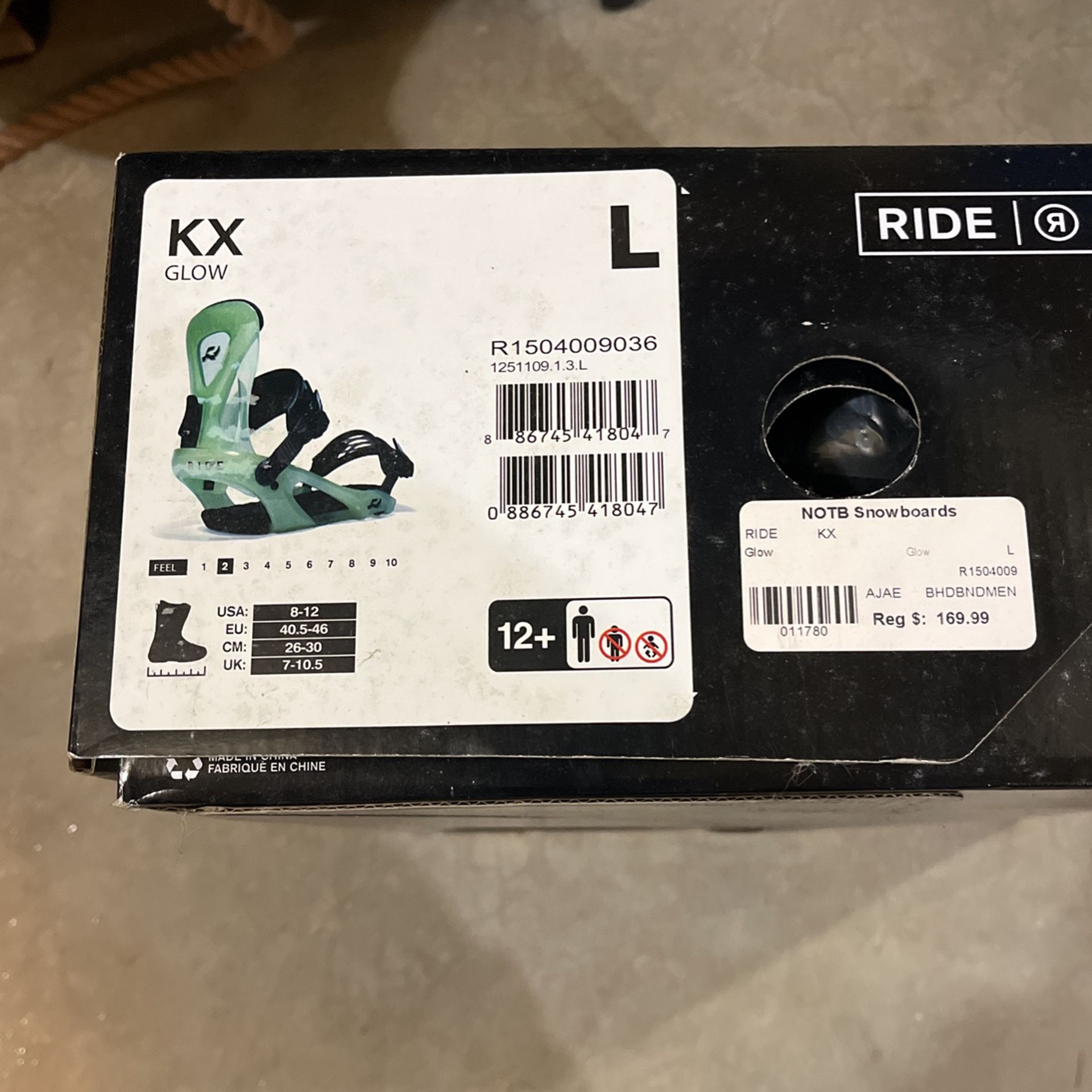 Ride Glow In The Dark Snowboard Bindings