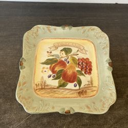 CERTIFIED INTERNATIONAL PAMELA GLADDING LA TOSCANA GRAPES SERVING PLATTER