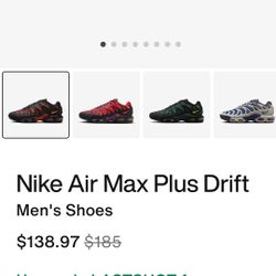 Brand New Nike Air Max Plus Drift Size 10.5 $95 PICKUP IN OAKDALE 