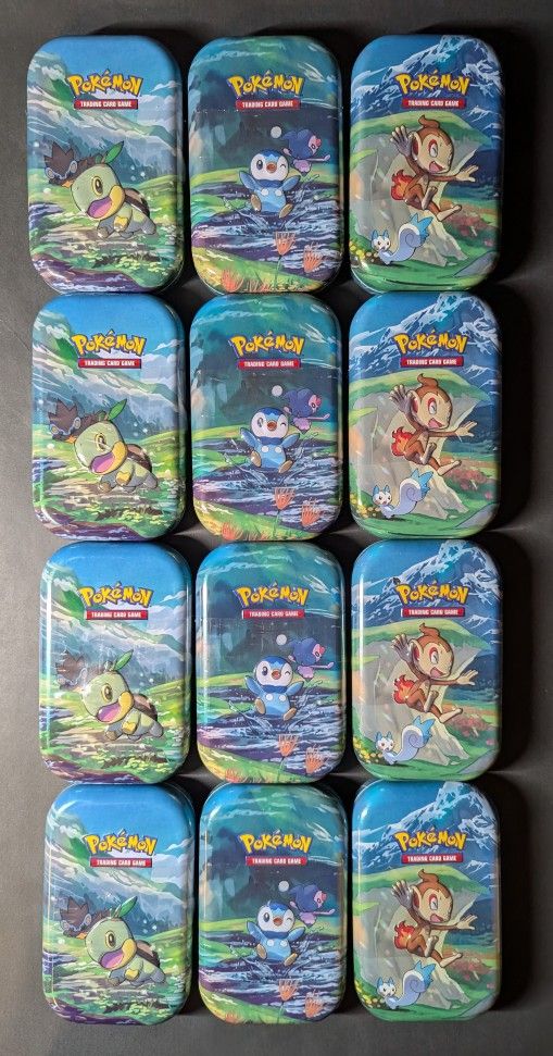 [SEALED] Pokemon Sinnoh Mini Tins (Turtwig, Piplup, Chimchar)