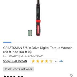 20-100lbs Craftsman Torque Wrench