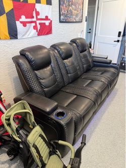 Lightly used leather couch
