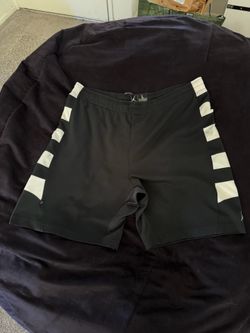 Nike Jordan Black White Stripe DRI-FIT Athletic Shorts Men’s Large