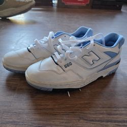 New Balance 550 – White & Light Blue Unisex Sneakers sz 13