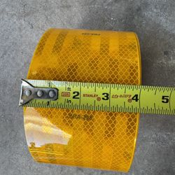 3M Diamond Grade 983-71 Conspicuity Marking Tape Strip, 18" Length, 4" Width, FRA Yellow