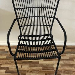 Black Metal And Plastic Chair