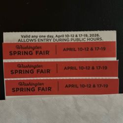 4 Tickets To Puyallup spring fair