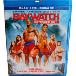 Baywatch: Extended Cut Blu-Ray + DVD + Digital HD Dwayne Johnson Zac Efron New