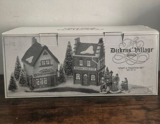 Department 56 Dickens' Village Series "Start a Tradition" 13-Piece Set