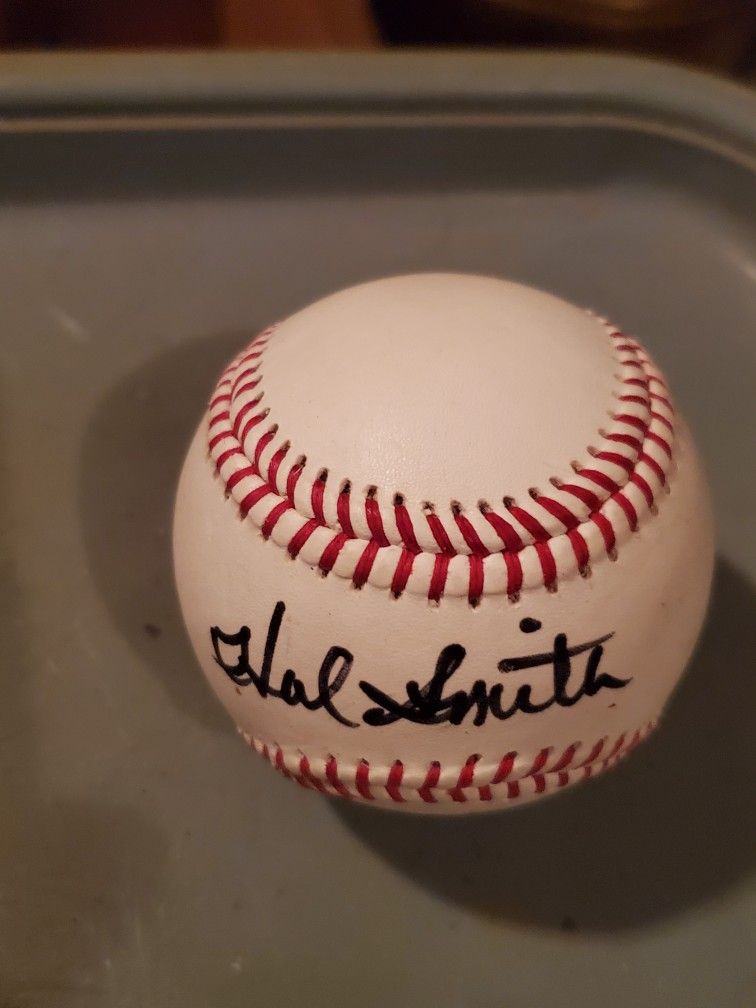 Hal Smith Signed Baseball