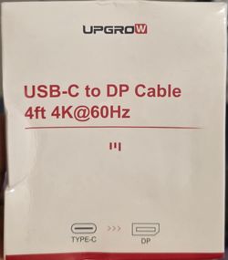 Upgrow USB-C to DisplayPort Cable 4ft 4K@60Hz