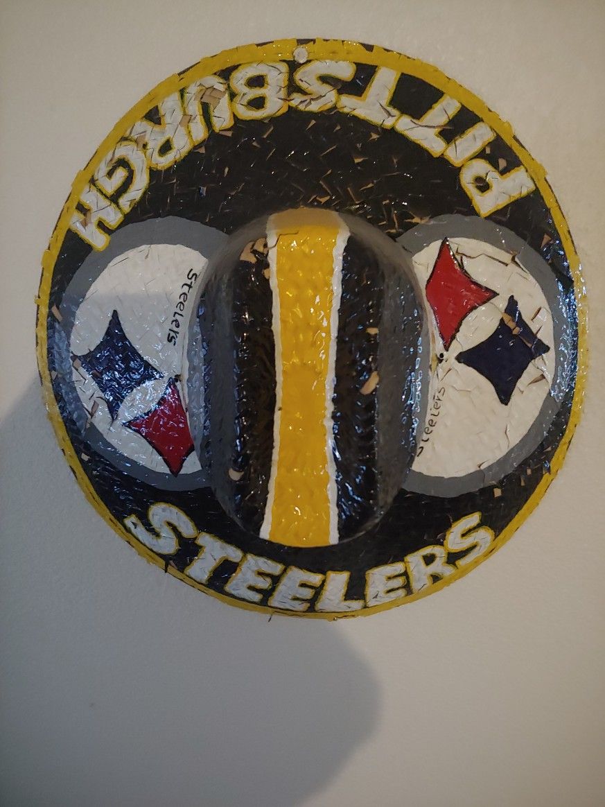 Pittsburgh Steelers Hand Painted Sombrero for Sale in Las Vegas