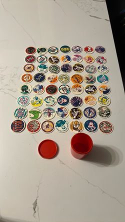 Vintage POGs With Carrying Case x59