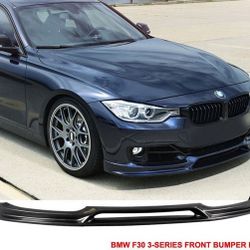 12-15 BMW F30 3-Series 3D Style PU Poly Urethane Front Bumper Lip