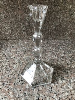 Princess house glass candle holder
