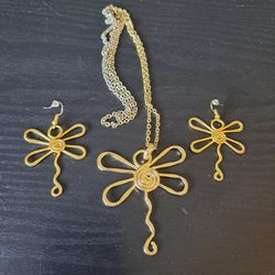 Dragonfly Jewelry Set