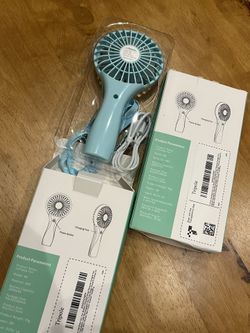 Brand New - Mini Handheld Rechargeable Portable Fan
