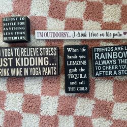 Decorative Wood Signs 