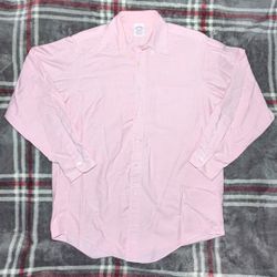 Vintage Brooks Brothers Pink Oxford Cloth Button Down Shirt | 15.5 - 33 |