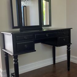 Black Makeup Vanity $150