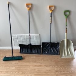 Shovels & broom