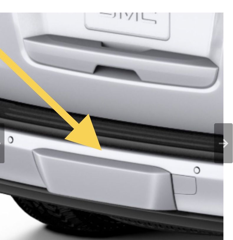 GMC Yukon Tow Hitch Cover - White