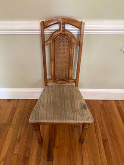 Antique Singer Furniture Cane Back Dining Chair