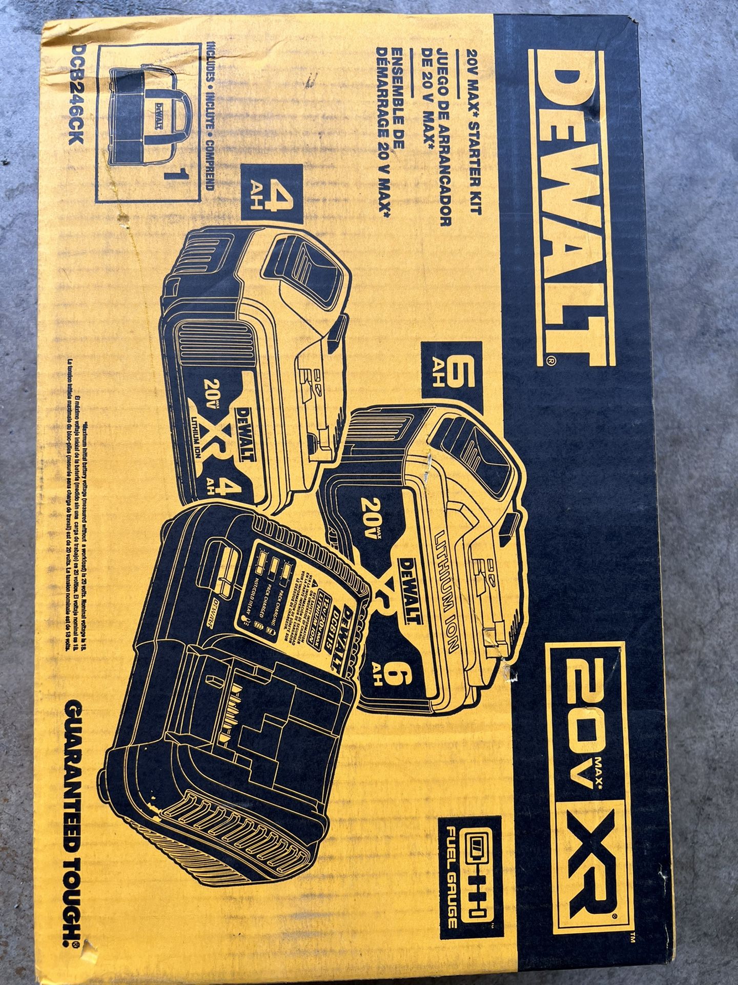 DEWALT 20-Volt MAX XR Premium Lithium-Ion 6.0Ah and 4.0Ah Starter Kit