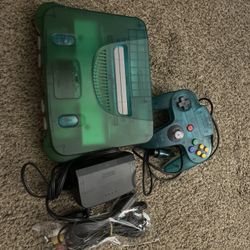 Clear Blue N64 Nintendo 64